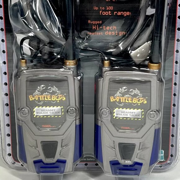 BattleBots Walkie Talkie Headset Play Set 2001 Hasbro Tiger Electronics NIP - Picture 4 of 13